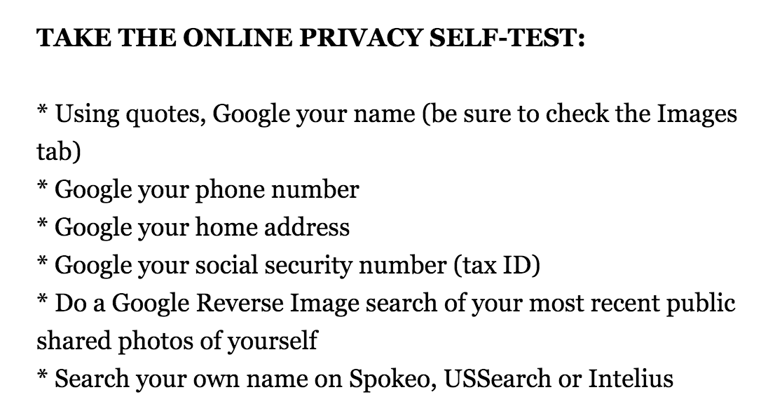Online Privacy Test